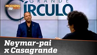 Neymar-pai encontra Casão, crítico ferrenho de Neymar-filho