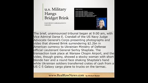BQ💥QM - US MILITARY HANGS UKRAINE AMBASSADOR BRIDGET BRINK AT GITMO