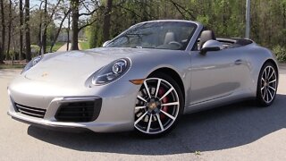 2017 Porsche 911 Carrera 4S Cabriolet - Start Up, Road Test & In Depth Review