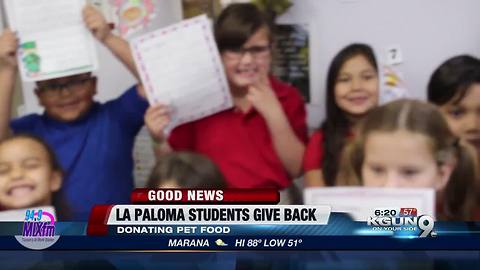 La Paloma students give back