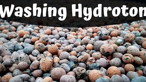 Washing hydroton for media grow beds (hybrid auqponics system)