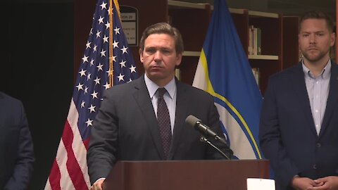 Gov. Ron DeSantis talks COVID-19 pandemic in Fort Pierce