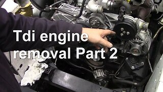 Tdi engine removal Part 2