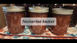 Canning nectarine butter #everybitcountschallenge #canning #canningandpreserving #forjars