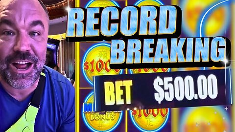 OMG!!!! These Record-Breaking $500/Spin Jackpots Had Me JUMP Out My Seat!!