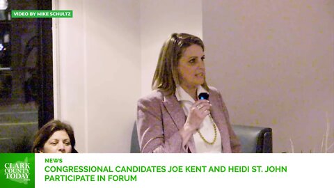 Congressional candidates Joe Kent and Heidi St John participate in forum