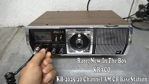 The Kraco KB 4045 Base Station. A Very Early 40 Channel CB Radio, Still New In The Box!