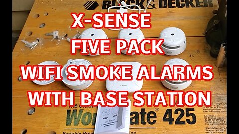 X Sense FS51 5 Pack of WIFI Smart Smoke Detectors