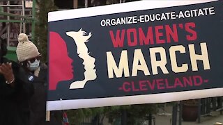 Women's March Cleveland 2021 brings awareness to women's issues across the country