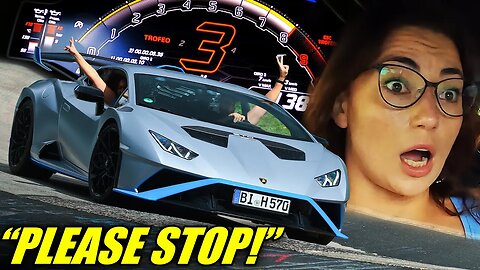 She Begged Me To Stop. Lamborghini STO Huracan't Nürburgring