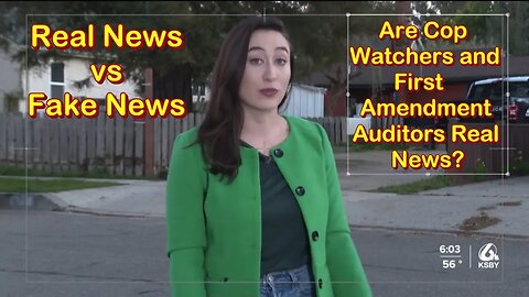 ARE COP WATCHERS AND FIRST AMEMDMENT AUDITORS PRESS?