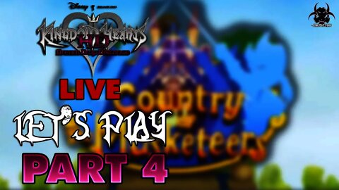 Kingdom Hearts Dream Drop Distance HD - LIVE Let's Play/Walkthrough Part 4 - Country of Musketeers