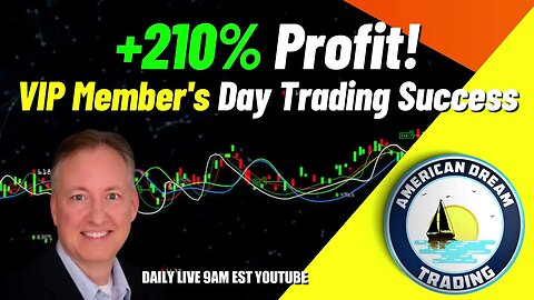 Day Trading Excellence - VIP Member's Achievement Of +210% Profit In The Stock Market