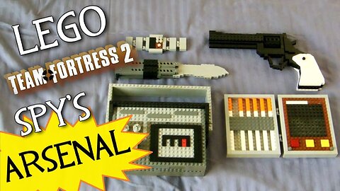 Team Fortress 2: LEGO Spy's FULL Arsenal! (LEGO Revolver, Butterfly Knife, Invis Watch, etc.)