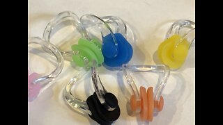 Look @ BRBD Waterproof Silicone Swimming Nose Clip Plugs for Adults Children Age 7+ (12 Pack)