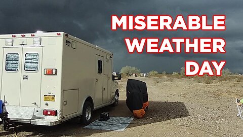 Ambulance Conversion Survives A Winter Storm | Lefty And I Are OK!!