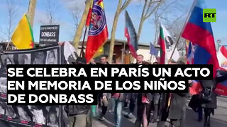 Se celebra en París un acto en memoria de los niños de Donbass que murieron por ataques de Kiev