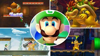 New Super Luigi U - All Bosses & Ending