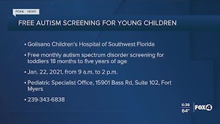 Free autism screenings