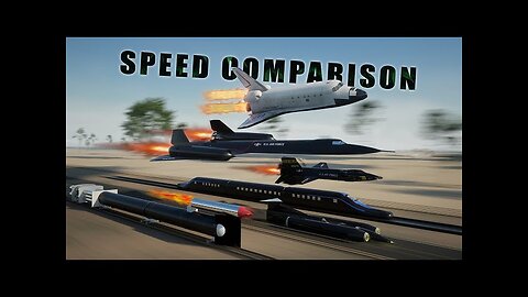 SPEED COMPARISON 3D | Fastest Man Made Objects