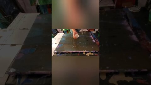 [117] crazy amazing Swipe on 24x30 canvas #fluidart