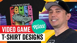 Create Vintage Video Game Inspired T-Shirt Designs on Kittl