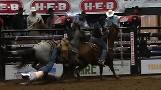 Cowboy Saved From Sheer Disaster at Good Friday Rodeo