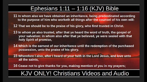 📖 [Listen] Ephesians (KJV) Bible With Large Words