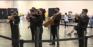 Vaccines and Mariachis at a COVID-19 center in Las Vegas
