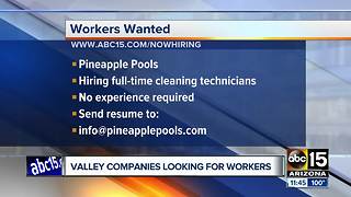 Workers wanted in the Valley at many companies