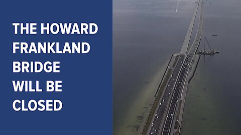 Howard Frankland Bridge to close this weekend for construction