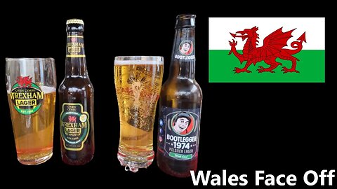 Wales Face Off both 5% ABV Export Lager and Bootlegger 1974 Wales Finest?