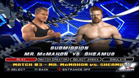 WWE SmackDown vs. Raw 2011 Mr. McMahon vs Sheamus