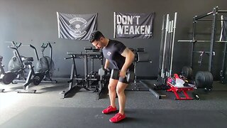 Dumbbell Bentover Cheat Rows (Power Rows)