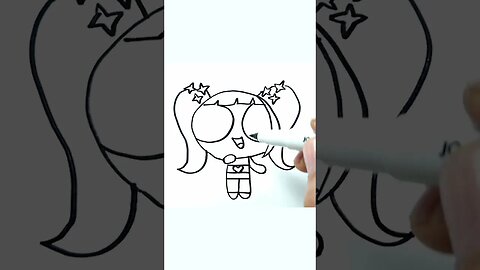 How to Draw and Paint NewJeans Hanni PowerPuff Girl