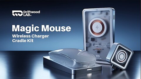 Driftwood LAB | Magic Mouse Wireless Charger Cradle Kit