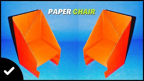 How to Make an Origami Chair with Paper - Paper Chair - Origami Paper Crafts