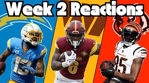 NFL Week 2 Reactions | Fantasy Football Stream #61