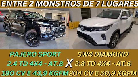 ENTRE 2 CARROS - MITSUBISHI PAJERO SPORT X TOYOTA HILUX SW4 - TEMPO PASSOU E O PREÇO FOI NAS NUVENS