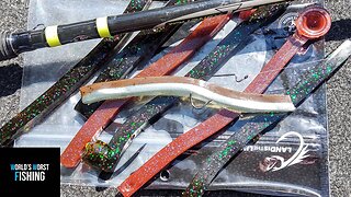 Sprue Fishing Challenge: Will Bass Bite A Soft Plastic Mold Sprue?