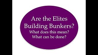 Are the Elites Building Bunkers?