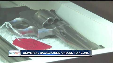 PolitiFact Wisconsin: Universal background checks for guns