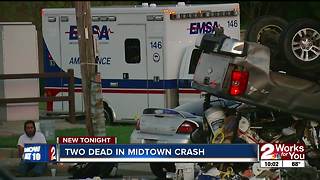Two die in midtown Tulsa crash