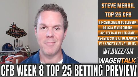 College Football Week 8 Picks and Odds | Top 25 College Football Betting Preview & Predictions