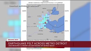USGS reports 3.2 magnitude earthquake outside Detroit Beach