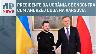 Zelensky chega à Polônia para primeira visita oficial