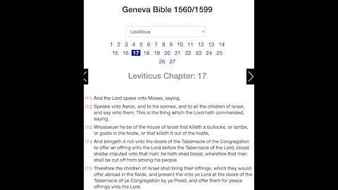 Leviticus ch 17: Manner of Sacrifice and The Sanctity of Blood