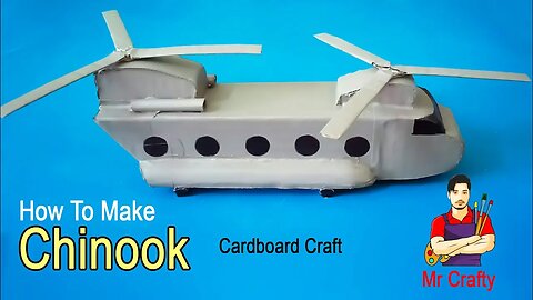 How To Make Boeing Chinook Helicopter | RAF Chinook Cardboard | Mr Crafty