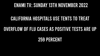 California hospitals use tents to treat overflow of flu cases as positive tests are up 259 PERCENT