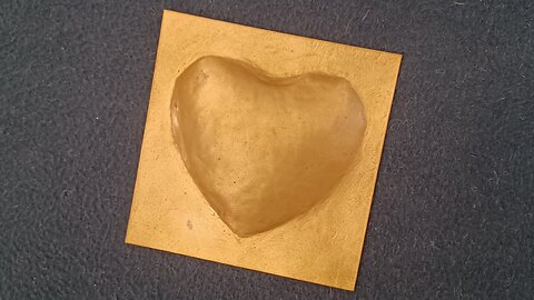 CURIOS for the CURIOUS 103: Valentine's Day gift heart, hammered copper sheet.